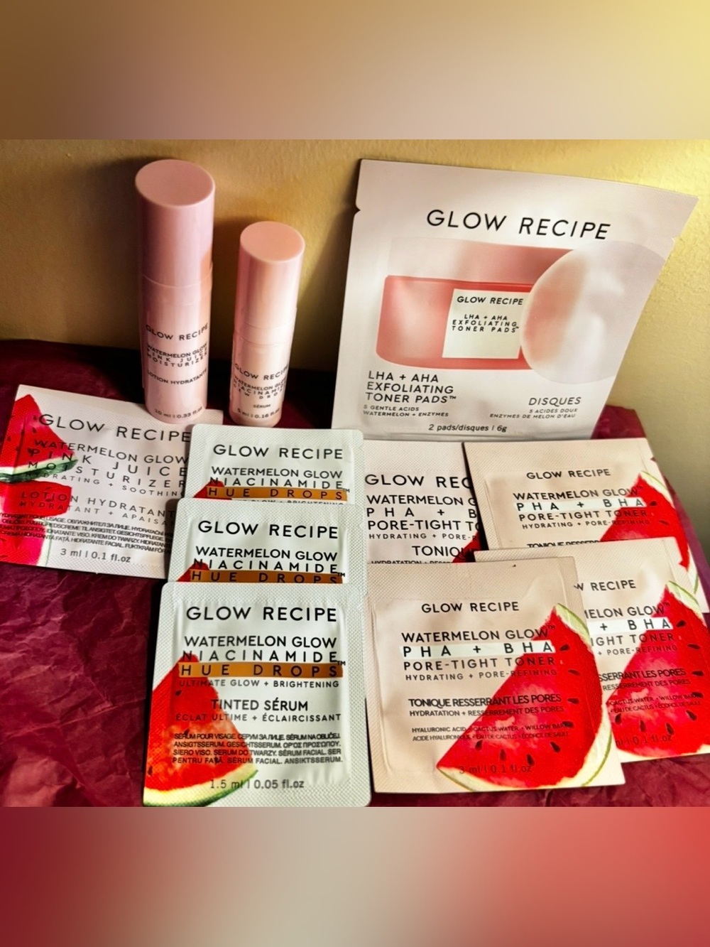 Glow Recipe-Watermelon-Travel Size/Samples-Various Products From That Line